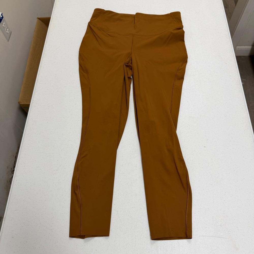 Lululemon High Rise Leggings Copper Brown Size 12 Activewear Yoga Pants 5371